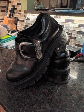 Gordon Jack Rare 80's Goth Punk 1st wave single buckle unisex platform shoes